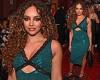Jade Thirlwall looks sensational in a sequin green cut out dress trends now