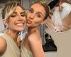 Chloe Burrows poses with lookalike sister Bridie before lying on the floor at ... trends now