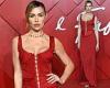 British Fashion Awards 2022: Abbey Clancy looks glam in floor-length red dress trends now