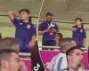 sport news Lionel Messi's son - Mateo - is caught throwing gum into a crowd of fans at the ... trends now