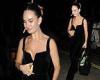 Lily James changes into a busty black velvet jumpsuit for the British Fashion ... trends now