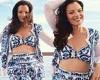 Fran Drescher, 65, shows off her toned tummy in a bra top trends now