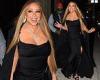Mariah Carey oozes glamour in a classic black gown as she steps out in New York trends now