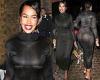 Sabrina Elba shows off her gorgeous curves in a semi-sheer black dress trends now