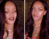 Rihanna applies lip gloss for 'naughty naughty gworls' in a new video for Fenty ... trends now