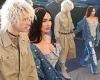 Megan Fox and Machine Gun Kelly hold hands as they arrive for Jimmy Kimmel Live trends now