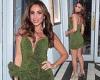 Francine Lewis amps up the festive glamour in a green mini dress for Christmas ... trends now