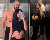 Martha Kalifatidis shows off her huge baby bump in a VERY daring black cut-out ... trends now