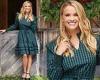 Reese Witherspoon, 46, looks festive in a green Christmas dress from her Draper ... trends now