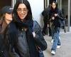 Dua Lipa  bundles up in a leather coat and fringed scarf while stepping out in ... trends now