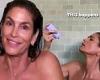 Cindy Crawford strips down and showers as she promotes her hair care line ... trends now