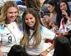 sport news England WAGs join crowd of thousands in Qatar stadium cheering Three Lions trends now