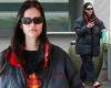 Amelia Hamlin bundles up in an oversized jacket and sneakers during morning ... trends now