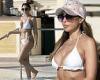 Francine Lewis hits the pool in Dubai in white bikini after boob job trends now