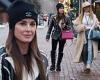 Kyle Richards don stylish black leather coat as she enjoys Aspen shopping trip ... trends now