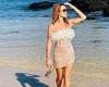 Amanda Holden enjoys a sunrise beach walk in her New Year's Eve party dress in ... trends now