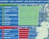 How your postcode reveals your life expectancy: Research shows 'concerning' ... trends now