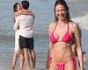 Mick Jagger's ex Luciana Gimenez shows off her sensational figure at the beach ... trends now