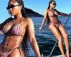 Lori Harvey looks relaxed as she shows off toned bikini body while cruising ... trends now