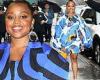 Quinta Brunson stuns in a pair of vibrant blue outfits while hitting the talk ... trends now
