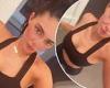 Kylie Jenner flaunts her hourglass figure in a sports bra and leggings during a ... trends now
