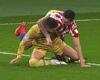 sport news Crazy 92nd-minute fight breaks as Ferran Torres and Stefan Savic are both sent ... trends now