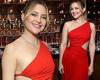Kate Hudson flaunts taut tummy in red cut-out dress at Netflix's nominees ... trends now