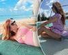 Isla Fisher flaunts her figure in a racy swimsuit during Caribbean getaway ... trends now