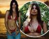 Emily Ratajkowski wows in tiny red bikini while hitting the beach at sunset trends now