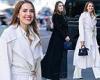 Allison Williams is stylishly chic in two monochromatic ensembles while ... trends now