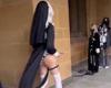 Model dressed as 'sexy nun' is confronted at St Mary's Cathedral in Sydney ... trends now