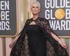 Golden Globes 2023: Jamie Lee Curtis wows in gothic gown with dramatic lace cape trends now