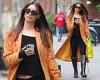Emily Ratajkowski cuts a stylish figure in coat and £1,750 boots in NY after ... trends now