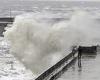 Adult walks with child just feet from massive crashing seafront wave: Met ... trends now