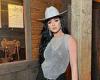 Katy Perry nails sexy cowgirl chic as she rocks a sparkly Stetson and chainmail ... trends now