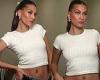 Hailey Bieber flashes her toned tummy in a crop top as she poses for a new ... trends now