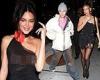 Kendall Jenner goes BRALESS under SEE-THROUGH dress as she and Biebers attend ... trends now