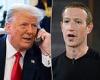 Trump formally asks Facebook to let him back ON as he builds 2024 run trends now