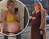 Ashley James displays her growing baby bump in lingerie as she prepares to ... trends now