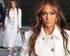 Jennifer Lopez struts her stuff in VERY tall heels for Jimmy Kimmel taping trends now