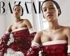 Bones And All actress Taylor Russell stuns in a strapless gown for Harper's ... trends now