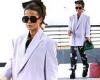 Kate Beckinsale, 49, cuts a very stylish figure in oversized lilac blazer and ... trends now