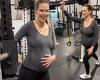 Hilary Swank, 48, shows off her baby bump in the gym as she prepares to give ... trends now