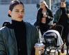 Shanina Shaik bundles up while enjoying a stroll with her four-month-old son ... trends now