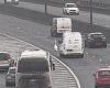 Drivers are caught in traffic chaos after a motorway lane was closed for a ... trends now