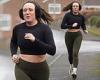 Charlotte Crosby flashes her midriff in a crop top as she heads out on a jog trends now