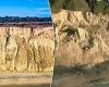 Shocking video shows the moments a massive cliff collapses onto beach in San ... trends now