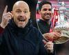 sport news Arsenal may have burst Man United's title dream but Ten Hag's side is edging ... trends now
