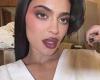Kylie Jenner puts on a vampy display with smoky eyeshadow and berry lips in ... trends now