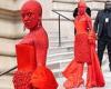 Doja Cat's head-to-toe red Schiaparelli look at Paris Fashion Week 'triggers' ... trends now